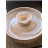 Image 2 : 15" Peach Swirl Serving Dish (one piece)