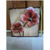 Image 2 : Approximately 16" x 16" Metal Flower Wall Picture