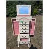 Image 2 : 15.5" Wide x 11.5" Deep x 40" High Jewellery Stand (one handle missing and one back leg has been rep