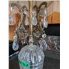 Image 3 : 32" High x 15" Diameter Antique Crystal Lamp