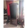 Image 1 : 24" wide x 15" Deep x 68" Curio Cabinet two Glass Shelfs included (front right corner of crown moldi