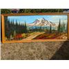 Image 1 : 81" Wide x 34.5" High Mountain Scene Picture