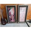 Image 1 : 21" Ukulele and Two 12" Wide x 24" High Tuscan Pictures