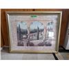 Image 2 : 32" x 25" Tuscan Picture with 10" x 8" Black Framed Mirror