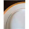 Image 4 : Eight 10.5" Gold Rimmed Porcelain Dinner Plates