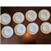 Image 1 : Eight 7.5" Gold Rimmed Porcelain Luncheon Plates