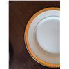 Image 3 : Eight 7.5" Gold Rimmed Porcelain Luncheon Plates