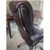 Image 3 : Dark Burgundy 'Pleather' 5 Wheel Office Chair