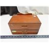 Image 1 : Wooden 2 drawer jewelry box