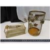 Image 1 : Garbage can and tissue holder
