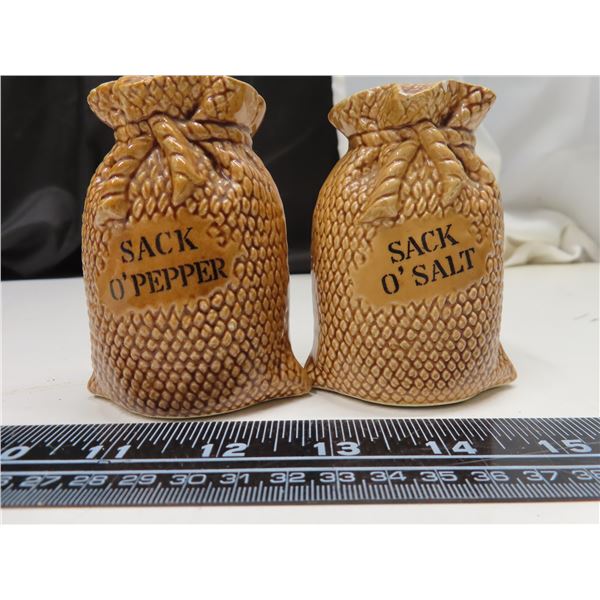 Potato Sack Salt & Pepper Shakers