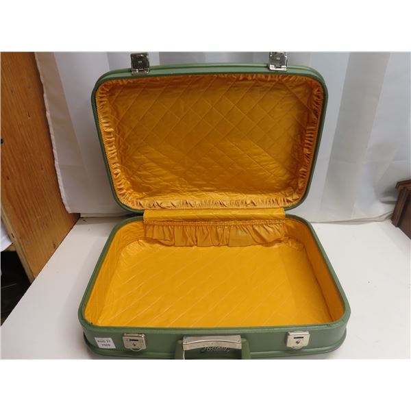 Vintage Green Holiday Suitcase