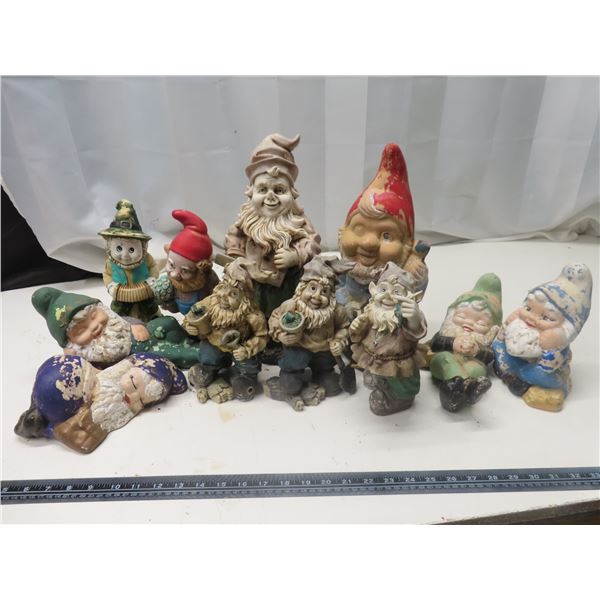 Box of 11 Vintage Gnome Ornaments