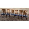 Image 1 : 6 Matching Solid Wood Table Chairs