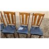 Image 2 : 6 Matching Solid Wood Table Chairs