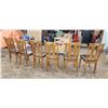 Image 4 : 6 Matching Solid Wood Table Chairs
