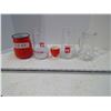 Image 1 : 2 The Uncola 7-up Drinking Glasses, glass mug