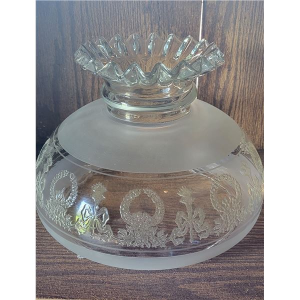 Early vintage glass lamp shade