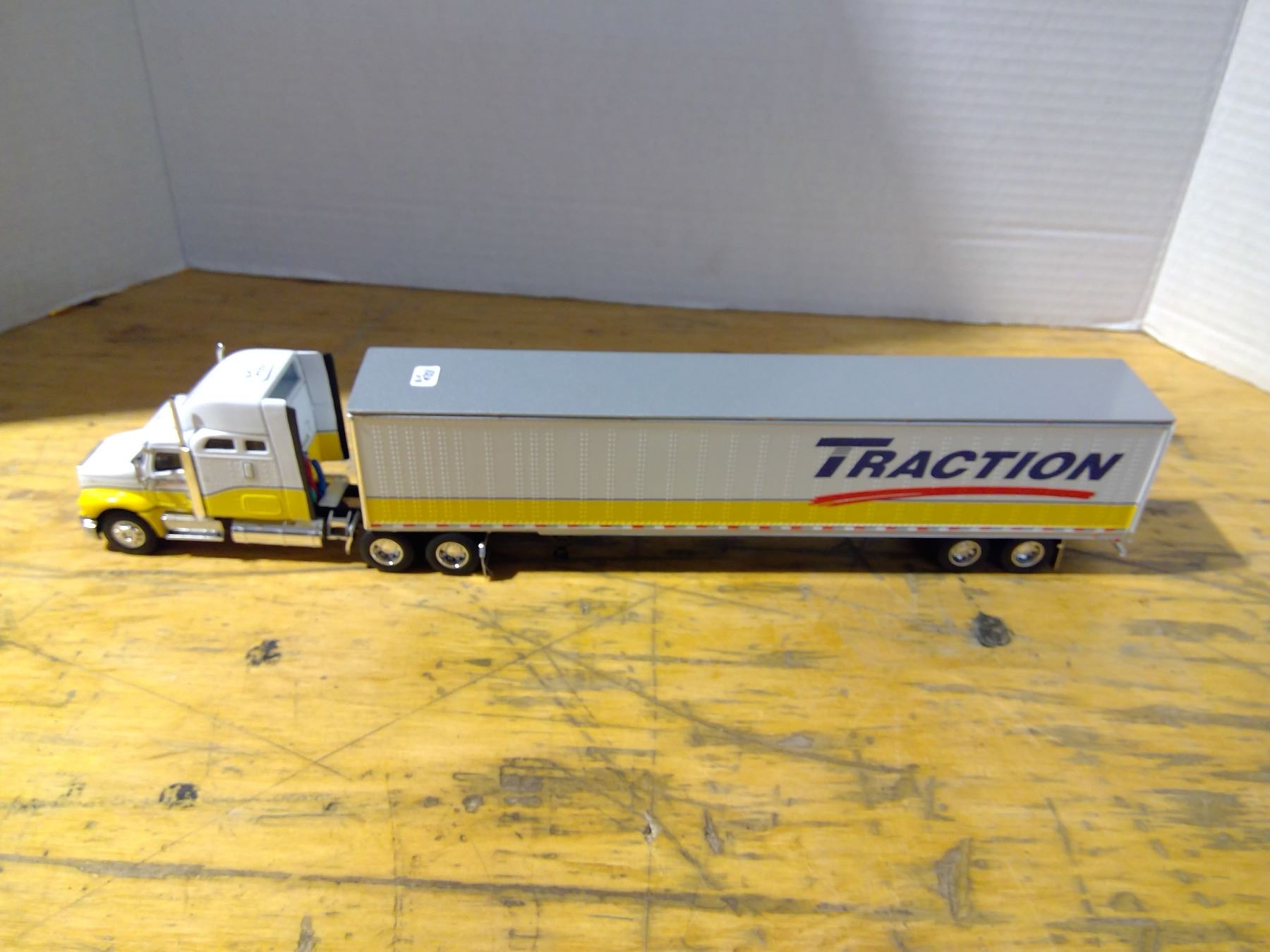 Die Cast Traction Truck+ Trailer, International Truck, Front Wheels ...