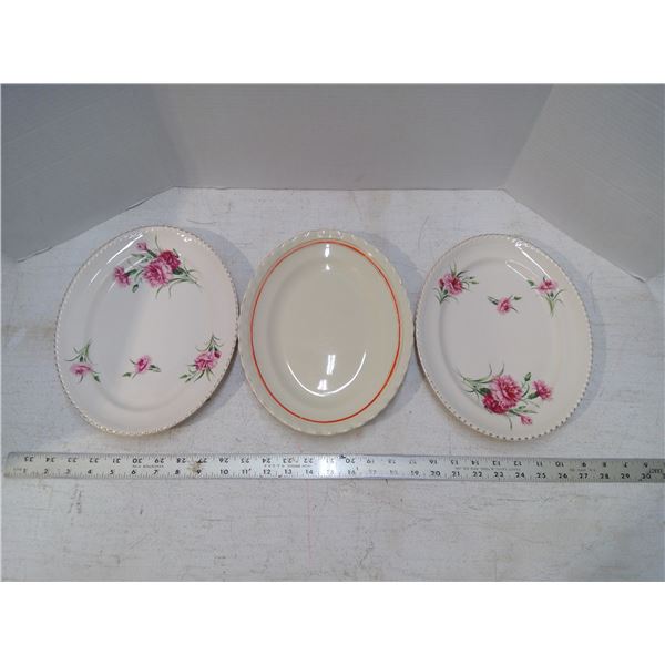 2 Johnson Bros Platter and 1 J&G Meakin England