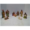 Image 3 : Vintage 9 pcs Nativity set