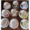 Image 1 : Lot of 9 royal albert bone china cup and saucers
