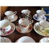 Image 2 : Lot of 9 royal albert bone china cup and saucers