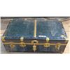 Image 1 : Old vintage trunk W/ lock and key 36"x20"x13"