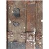 Image 5 : Old vintage heavy steamer trunk plat top -34"X20"X22"