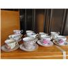 Image 1 : Lot of 10 bone china matching cups and saucers