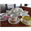 Image 2 : Lot of 10 bone china matching cups and saucers