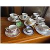 Image 1 : Lot of 9 bona china matching cup and saucers- 3 small