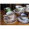 Image 3 : Lot of 9 bona china matching cup and saucers- 3 small