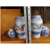 Image 3 : Lot of 4 vases and 1 decorative small tray