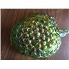 Image 2 : Vintage indiana carnival glass iridescent green harvest grape bowl serving dish salad bowl