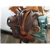 Image 1 : Antique beautiful brown colored saddle- 21"wide