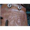 Image 2 : Antique beautiful brown colored saddle- 21"wide