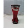 Image 3 : Red  and gray pottery drip glaze vase-11" tall