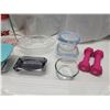 Image 4 : Bundle of household items - Bowls, containers, basket, etc.