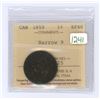 Image 1 : 1859 ICCS graded, Canadian large cent penny - EF40