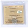 Image 1 : 1902H ICCS graded, Canadian silver 5 cent coin - EF40