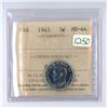Image 1 : 1945 ICCS graded, Canadian 5 cent coin - MS64