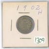 Image 1 : 1902H Canadian silver 10 cent coin