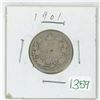Image 1 : 1901 Canadian silver 25 cent coin