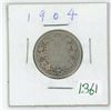 Image 1 : 1904 Canadian silver 25 cent coin