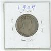 Image 2 : 1909 Canadian silver 25 cent coin