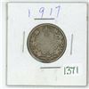 Image 1 : 1917 Canadian silver 25 cent coin