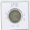 Image 2 : 1931 Canadian silver 25 cent coin