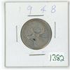 Image 1 : 1948 Canadian silver 25 cent coin