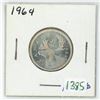 Image 1 : 1964 Canadian silver 25 cent coin